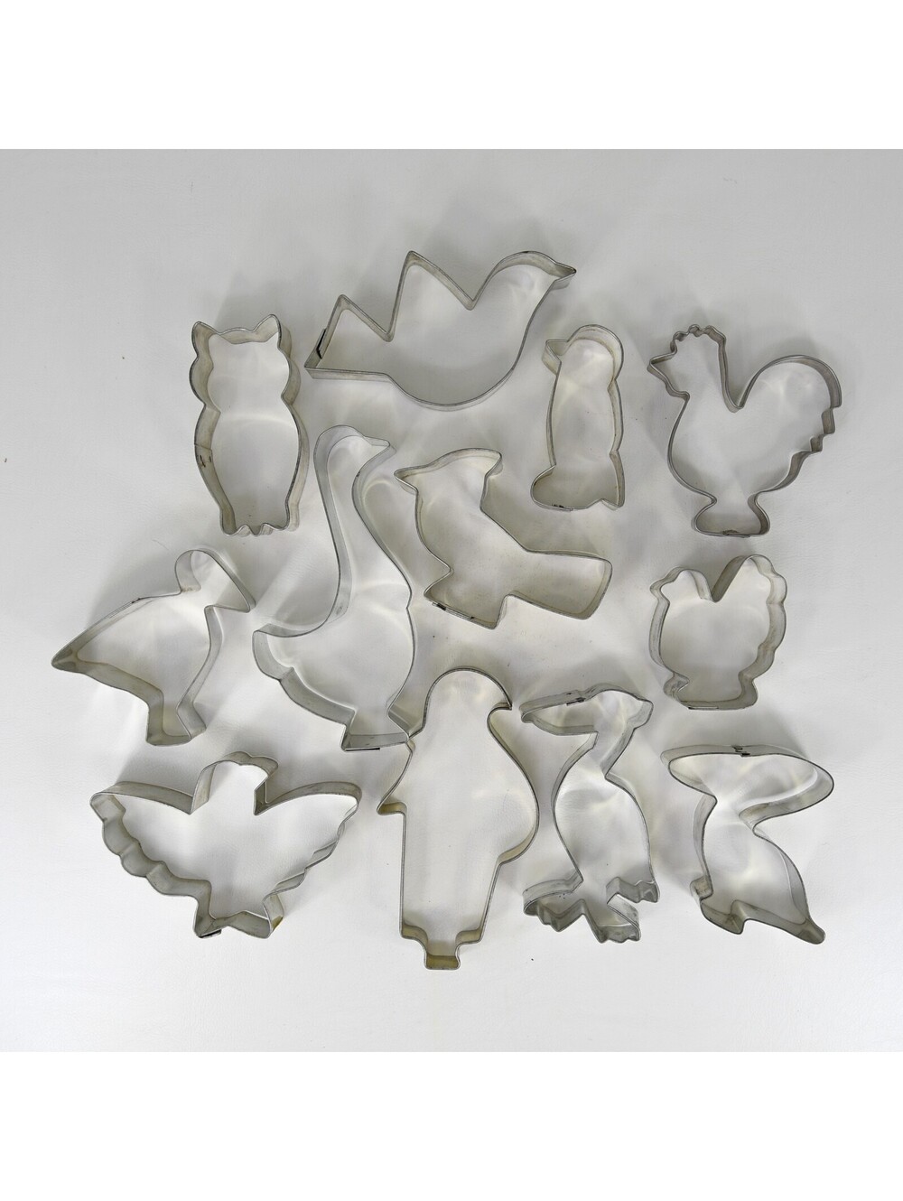 Cookie Cutter Lot of 12 Birds Owl Raven Goose Penguin Cardinal Eagle Toucan Dove